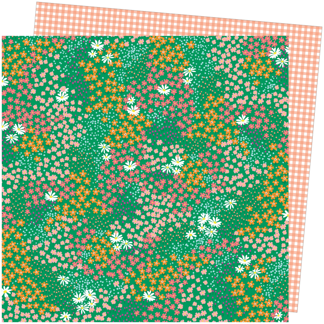 American Crafts Amy Tan Picnic In The Park Double-Sided Cardstock 12"X12" 25/Pkg - Pretty Patches