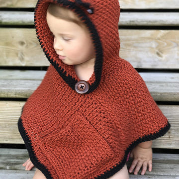 Hooded Fox Poncho and Socks