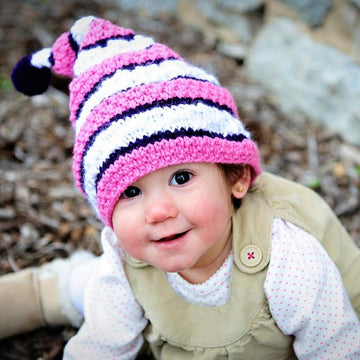 Textured Stripe Stocking Cap