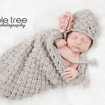 Diagonal Weave Baby Cocoon