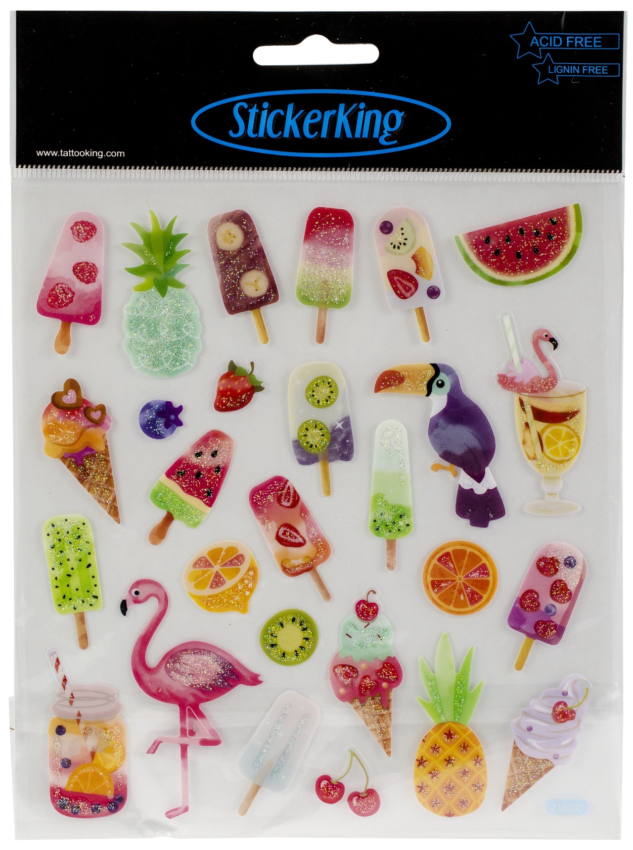Tattoo King Sticker King Stickers - Sweet Tropics