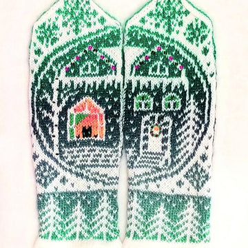 Snow Globe Mittens