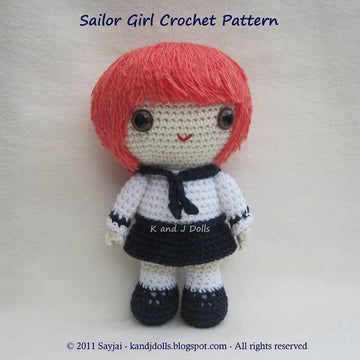 Sailor Girl - PDF Amigurumi doll pattern