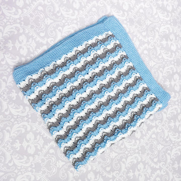 Knitting Pattern baby blanket afghan #444