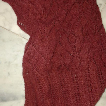 Knitted Alpaca Lace Scarf