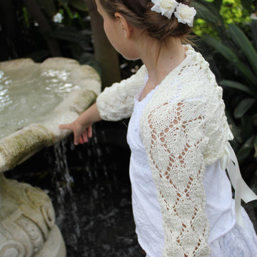 Girls lace shrug