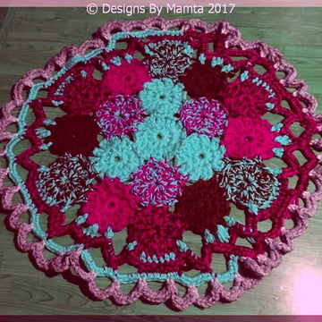 Crochet Doily Rug Pattern Earth Mandala