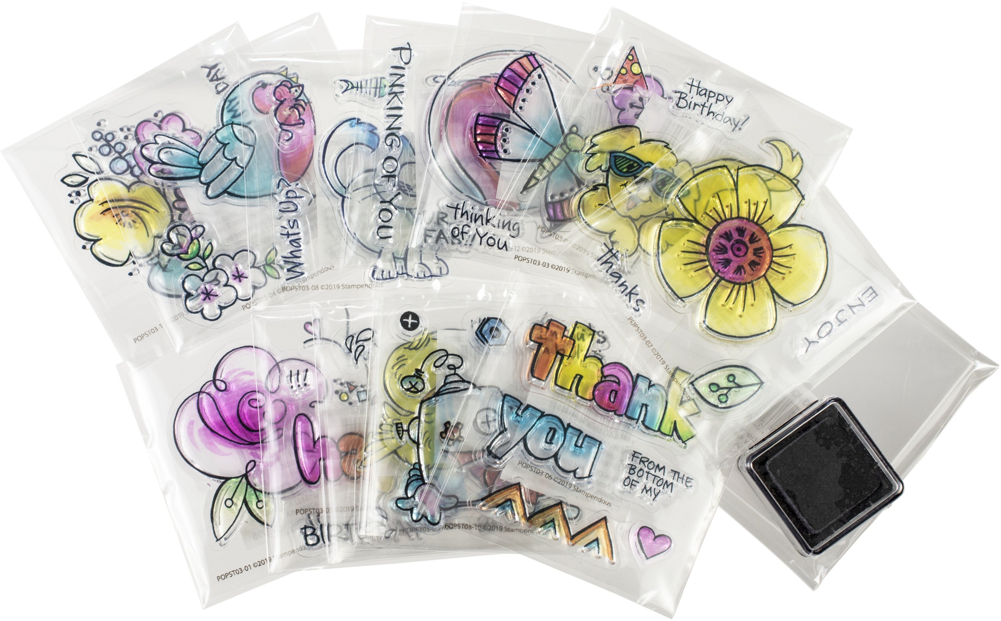 Stampendous Mini Clear Stamp Set - Whimsical