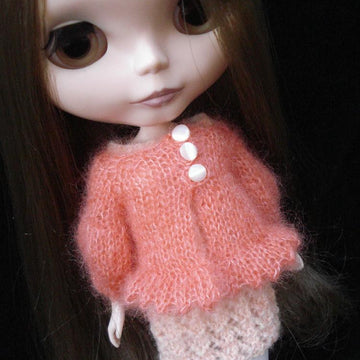 Blythe mohair puff sleeve Cardigan