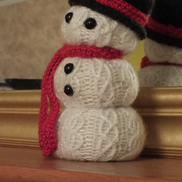 Scented Cabled Snowman