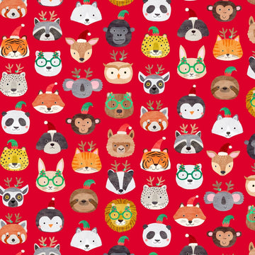 Dashwood Studio Merry Menagerie - Festive Animals - Red