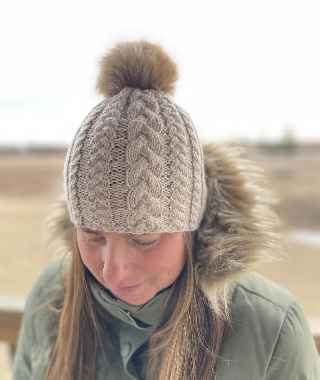 Adult Simple Cable Hat