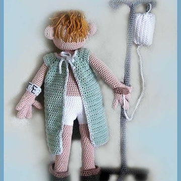 Patient Pete amigurumi doll