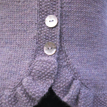 Classic Dressy Cardigan with Frilled Borders