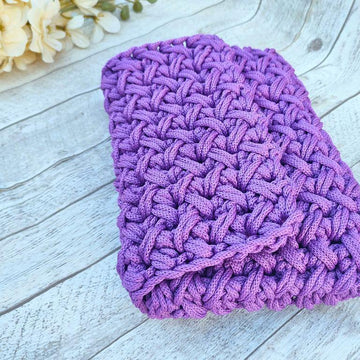 Origami One-Piece Textured Crochet Bag