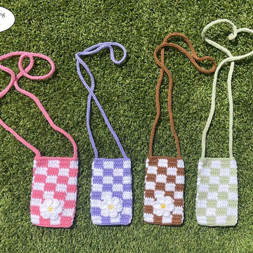 Checkered Crossbody Bag