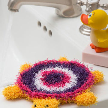 Turtle Bath Scrubby in Red Heart Scrubby - LW4506 - Downloadable PDF