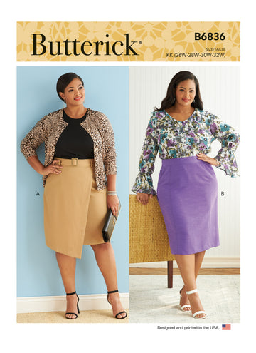 Butterick Women's Skirt & Belt B6836 - Sewing Pattern