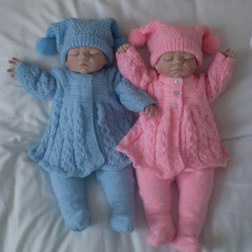 Reborn / 0-3 Months Baby Matinee / Pram Set