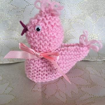 LOOPY THE EASTER CHICK KNITTING PATTERN FOR CHOCOLATE EGG