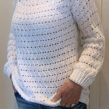 The EZ Breezy white sweater