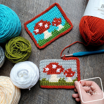 Cute Mushrooms Mug Rug