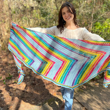 Rhoslyn Rainbow Shawl