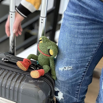 Jabka The Traveling Frog Amigurumi