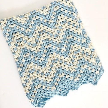 Dreamy Waves Chevron Baby Blanket