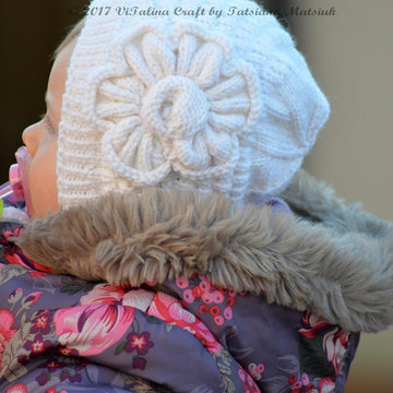 Snowy Flower Bonnet