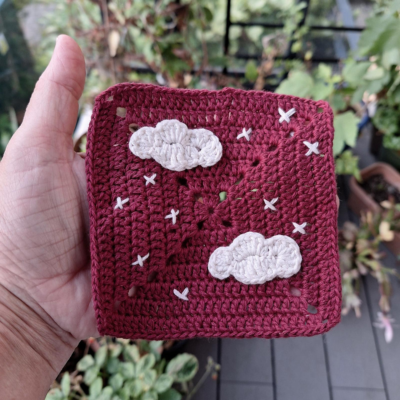 Cloud granny square