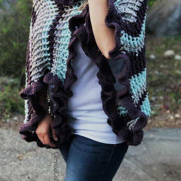Strisce Ruffle Edge Wrap