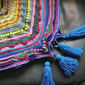 Crochet Stash Buster Lap Throw