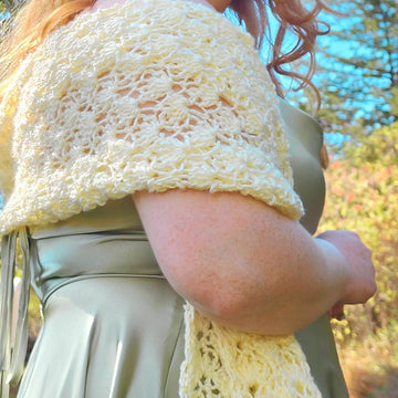 Shell Stitch Wedding Shawl
