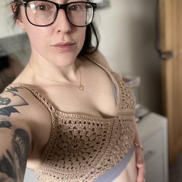 Summer sunburst crop bralette