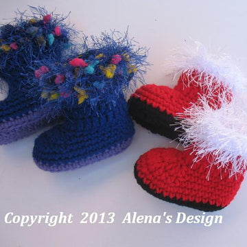 Baby Santa Booties