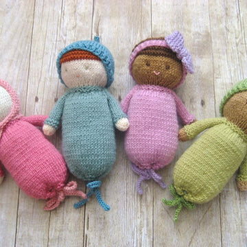 Knit Baby Doll Pattern Set