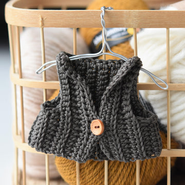Crochet doll vest Ralph