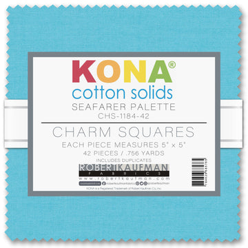 Robert Kaufman Kona Cotton Charm Pack - Seafarer
