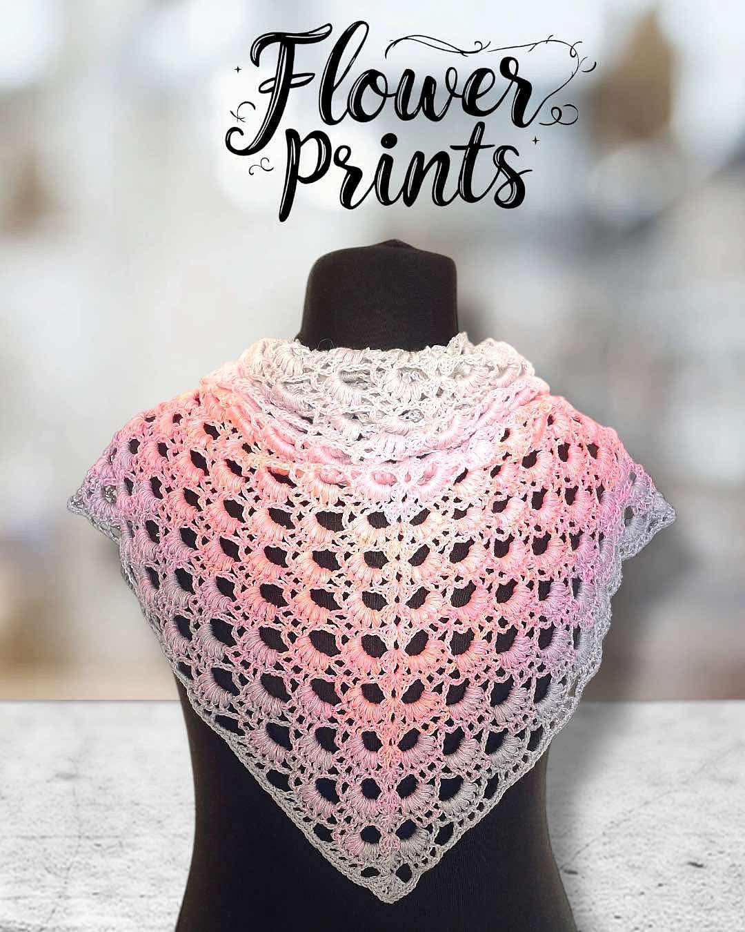 Dreieckstuch Flower Prints