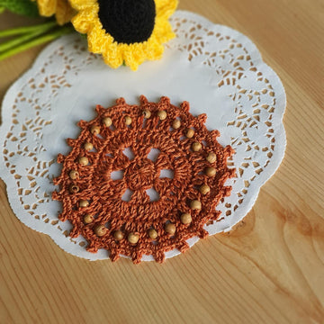 Beaded fall coaster