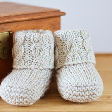Cable Cuff Booties