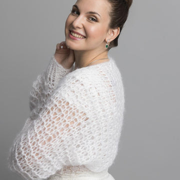Loose bolero easy to knit