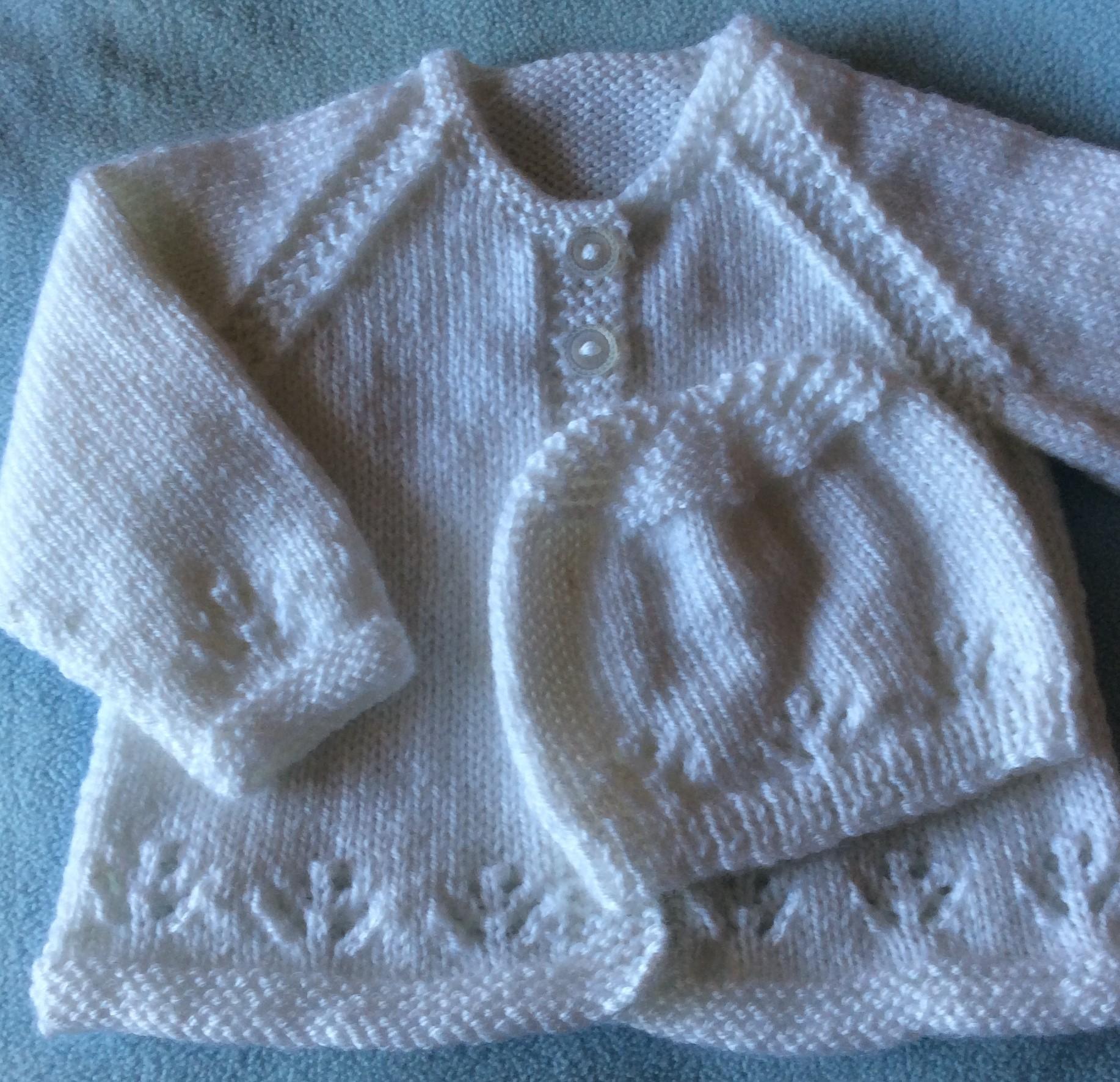 New Born DK Jacket & Toque -Revised