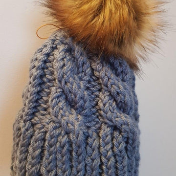 Beginners knit beanie