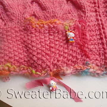#135 Babe Hello Kitty Zip-Front Cardigan