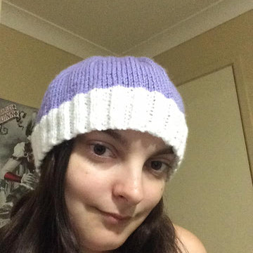 Striped Beanie and Scarf Pattern