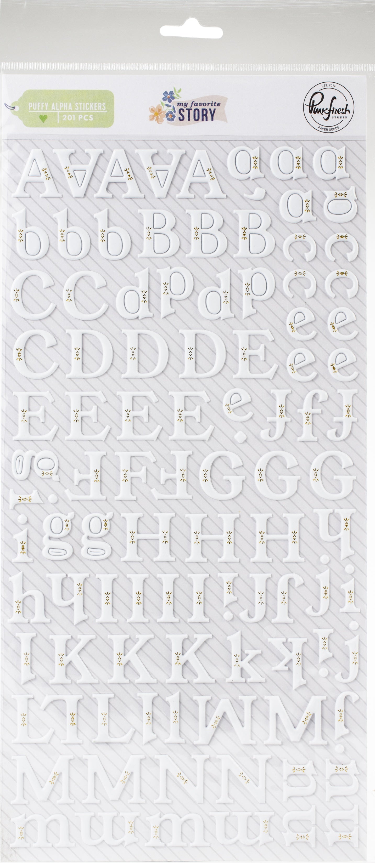 Pinkfresh Studio PinkFresh Puffy Alpha Stickers - My Favorite Story