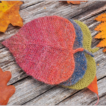 Linden leaf ornament two sizes