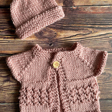 The Lacey Top Down Chunky Baby Jacket